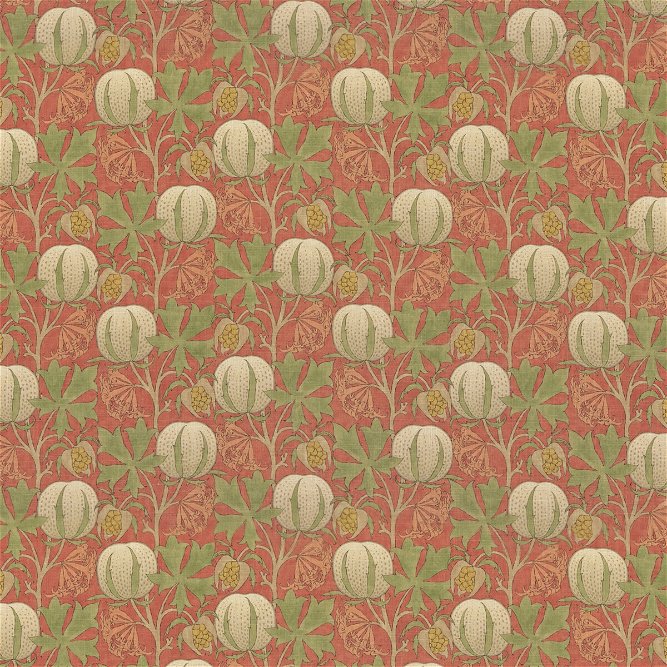 GP &amp; J Baker Pumpkins Red/Green Fabric