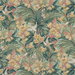 GP & J Baker Trumpet Flowers Teal Fabric