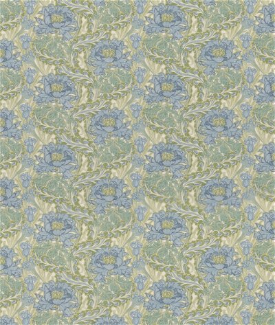 GP & J Baker Little Brantwood Blue/Green Fabric