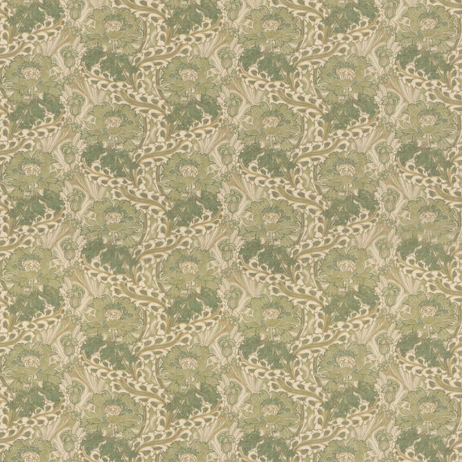 GP &amp; J Baker Little Brantwood Green Fabric