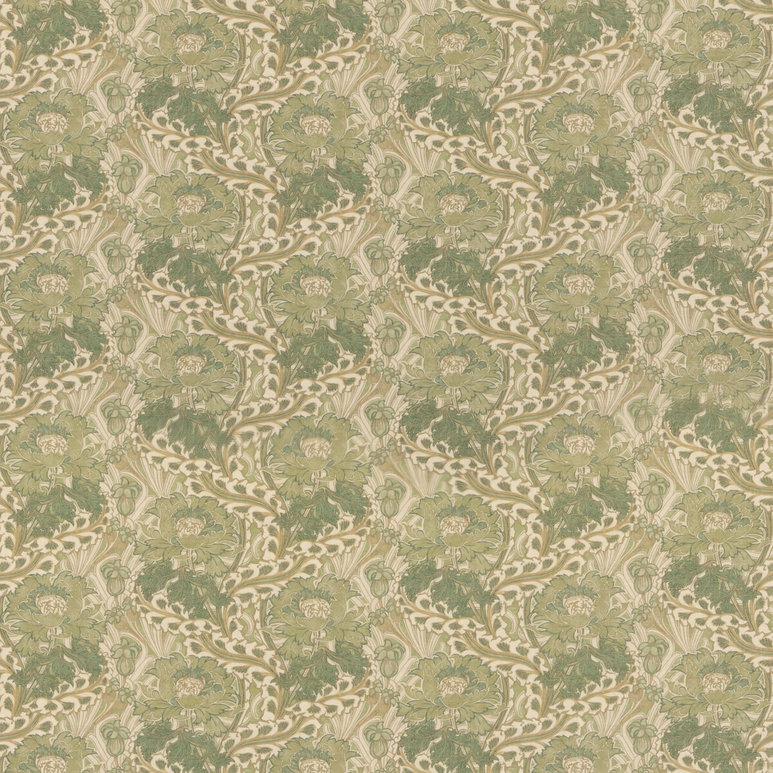 GP &amp; J Baker Little Brantwood Green Fabric