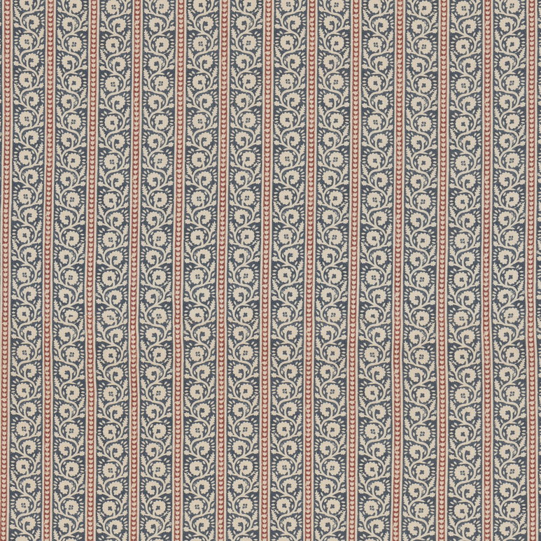 GP &amp; J Baker Bibury Indigo/Red Fabric