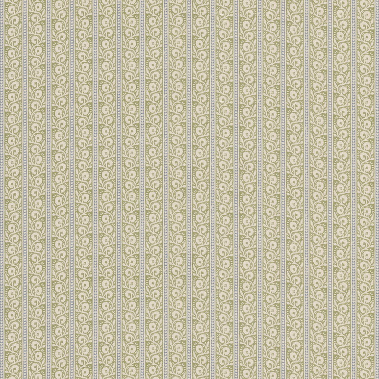 GP &amp; J Baker Bibury Green/Blue Fabric