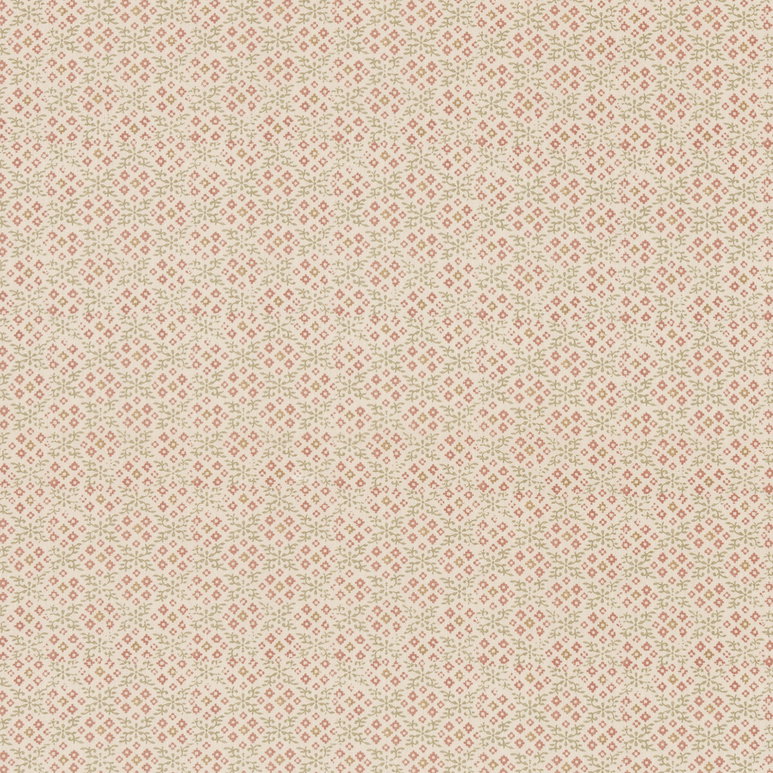 GP &amp; J Baker Grantly Green/Red Fabric
