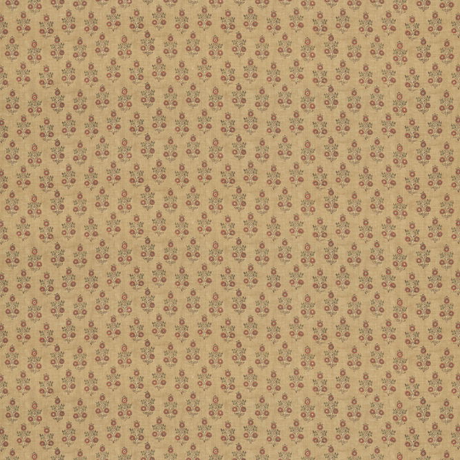 GP &amp; J Baker Poppy Sprig Ochre Fabric