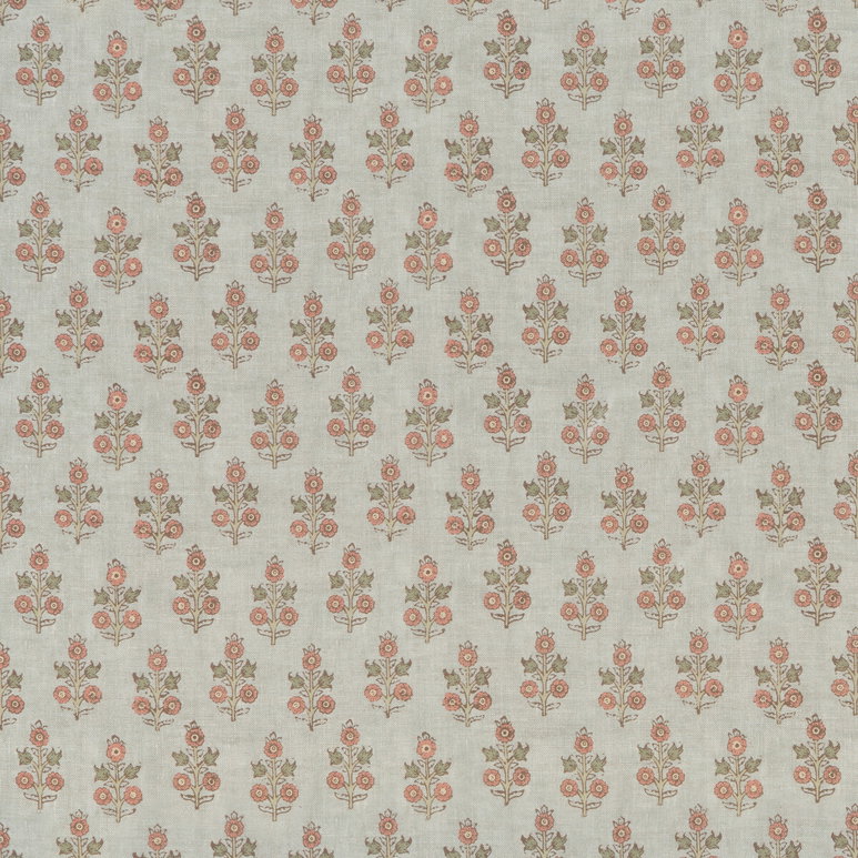GP &amp; J Baker Poppy Sprig Aqua/Blush Fabric