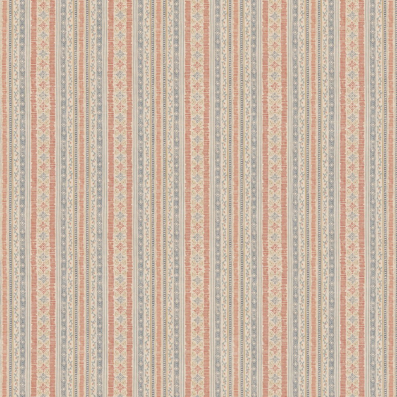 GP &amp; J Baker Compton Indigo/Red Fabric