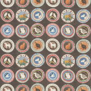 GP & J Baker Robina's Dinner Party Cocoa Fabric