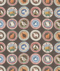 GP & J Baker Robina's Dinner Party Cocoa Fabric