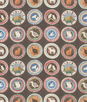 GP & J Baker Robina's Dinner Party Cocoa Fabric