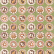 GP & J Baker Robina's Dinner Party Green Fabric