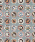 GP & J Baker Robina's Dinner Party Teal Fabric