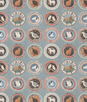GP & J Baker Robina's Dinner Party Teal Fabric