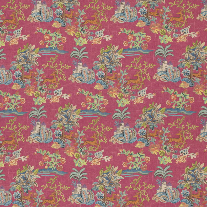 GP &amp; J Baker Knight&#39;s Tale Texture Fuchsia Fabric