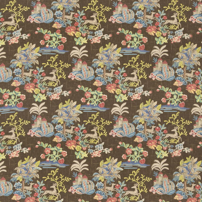 GP &amp; J Baker Knight&#39;s Tale Texture Cocoa Fabric