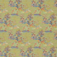 GP & J Baker Knight's Tale Texture Spring Green Fabric