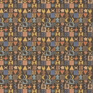 GP & J Baker Potato Print Chocolate Fabric