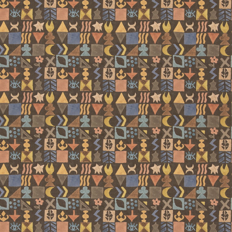 GP &amp; J Baker Potato Print Chocolate Fabric