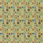 GP & J Baker Potato Print Green Fabric