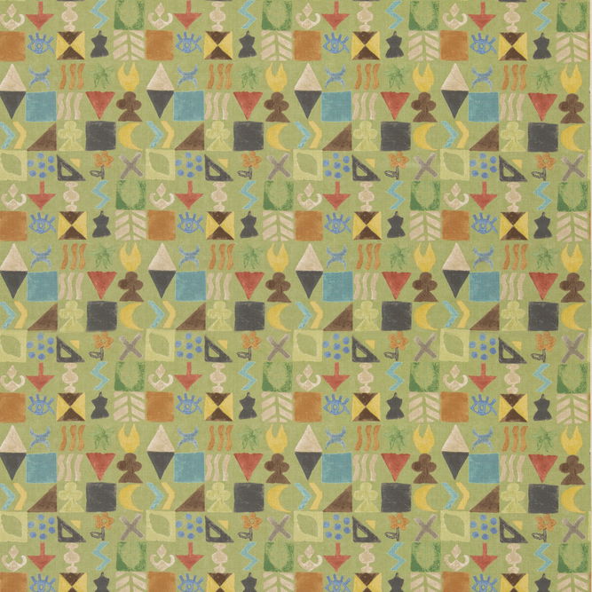 GP &amp; J Baker Potato Print Green Fabric