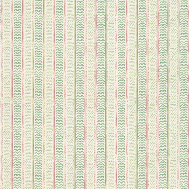 GP &amp; J Baker Wriggle Room Green/Pink Fabric