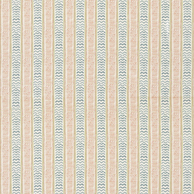 GP &amp; J Baker Wriggle Room Teal/Spice Fabric