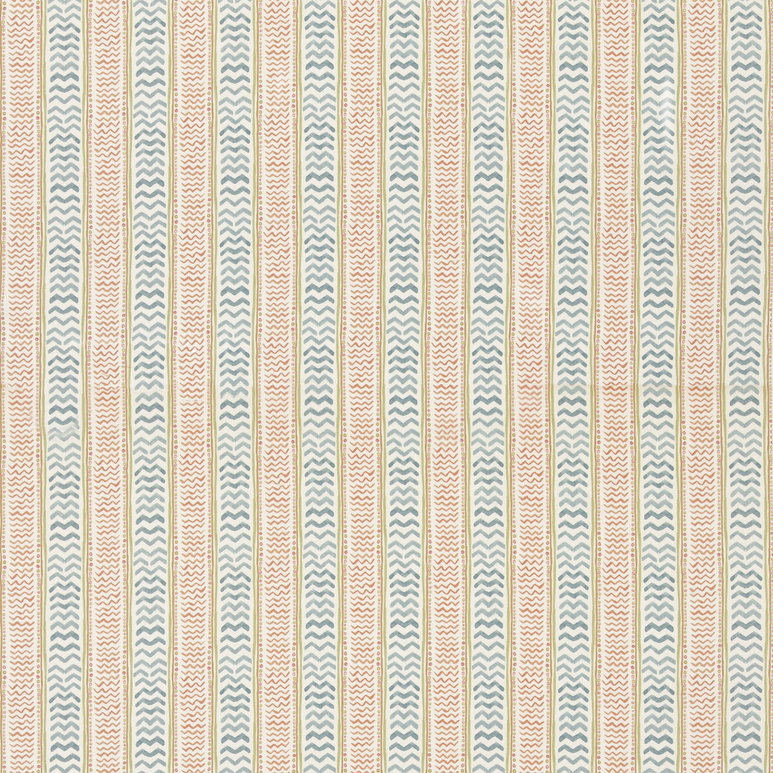 GP &amp; J Baker Wriggle Room Teal/Spice Fabric