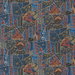 GP & J Baker Front Row Jewel Blue Fabric