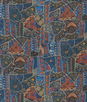 GP & J Baker Front Row Jewel Blue Fabric