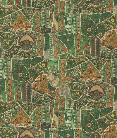 GP & J Baker Front Row Jewel Green Fabric