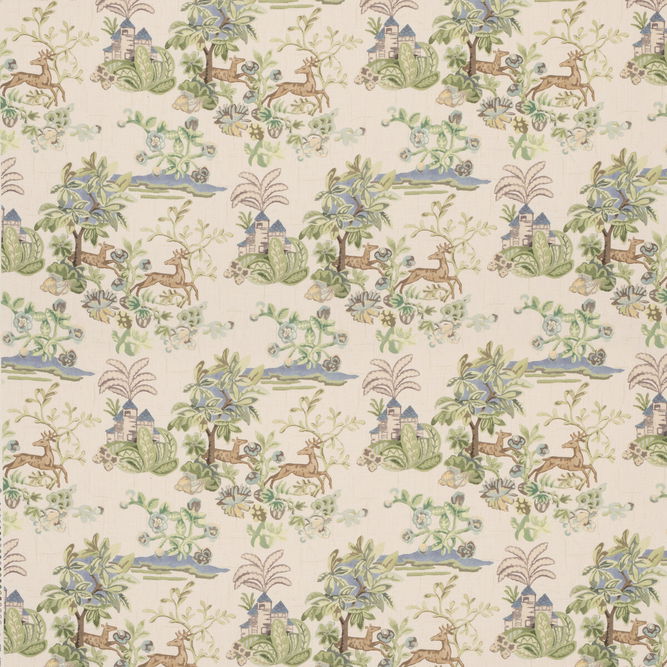 GP &amp; J Baker Knight&#39;s Tale Sage/Blue Fabric