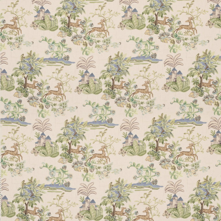 GP &amp; J Baker Knight's Tale Sage/Blue Fabric