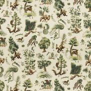 GP & J Baker Gertrude Document Green Fabric