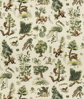 GP & J Baker Gertrude Document Green Fabric