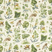 GP & J Baker Gertrude Emerald/Blue Fabric