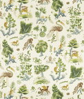 GP & J Baker Gertrude Emerald/Blue Fabric
