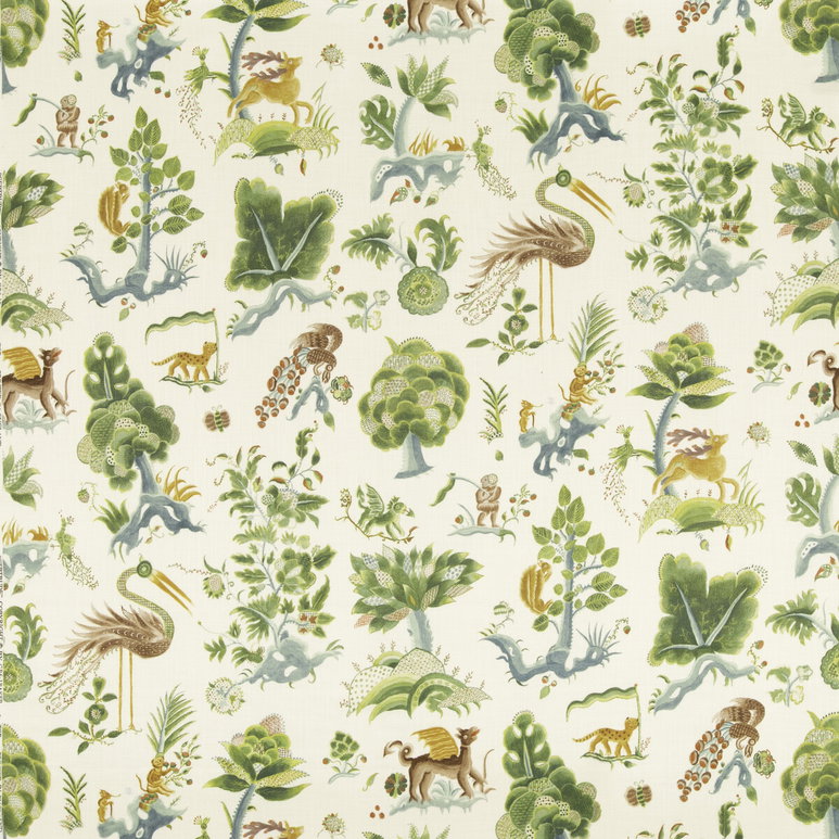 GP &amp; J Baker Gertrude Emerald/Blue Fabric
