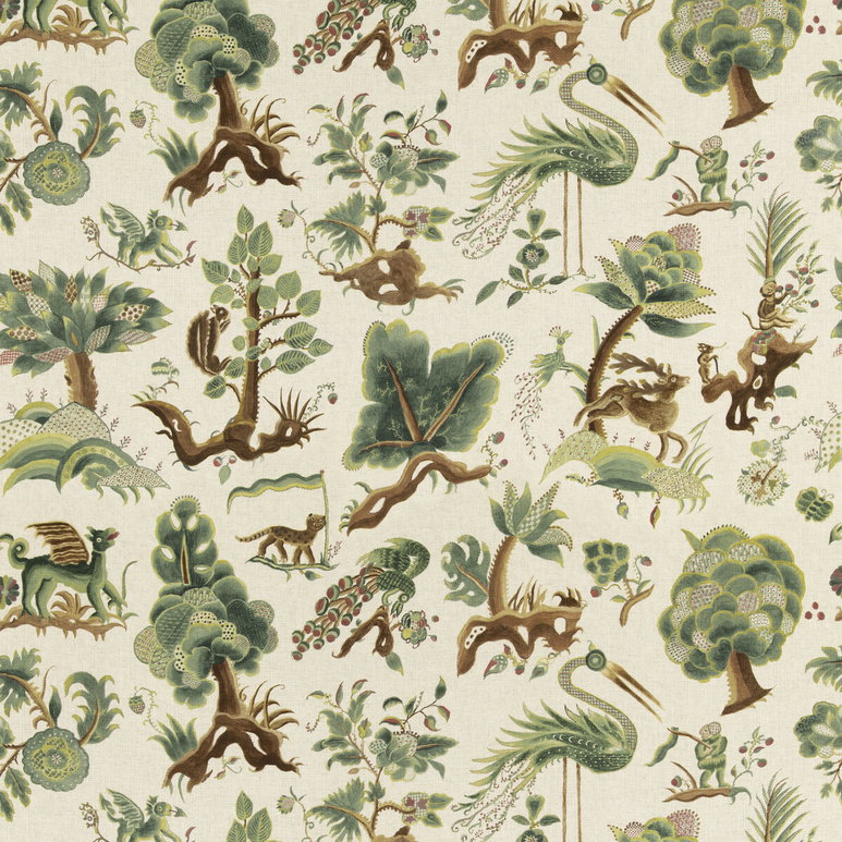 GP &amp; J Baker Grand Gertrude Linen Fabric
