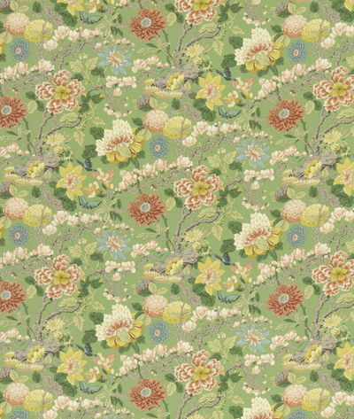 GP & J Baker Little Magnolia Emerald Fabric