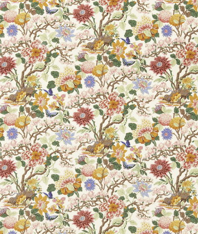 GP & J Baker Little Magnolia Pink/Orange Fabric