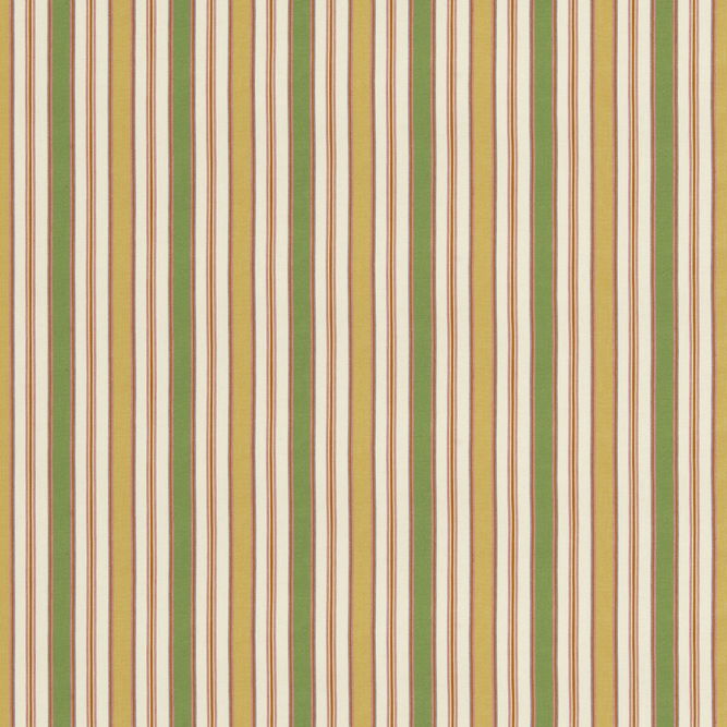 GP &amp; J Baker Melbourne Stripe Emerald/Yellow Fabric