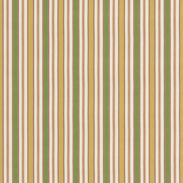 GP &amp; J Baker Melbourne Stripe Emerald/Yellow Fabric