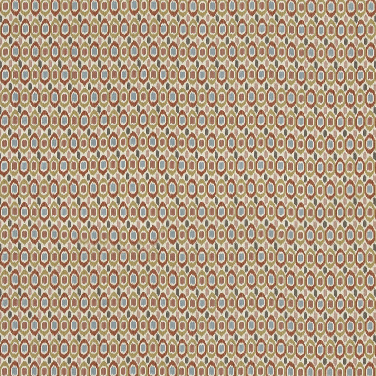 GP &amp; J Baker Tigris Red/Ochre Fabric