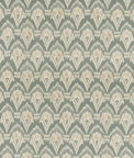 GP & J Baker Zaraband Texture Teal/Spice Fabric