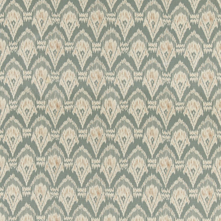 GP &amp; J Baker Zaraband Texture Teal/Spice Fabric