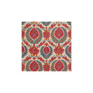 Brunschwig & Fils Zenobia Linen Print Pompeian Red/Blue Fabric
