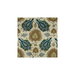 Brunschwig & Fils Kashmiri Linen Print Teal Blue/Taupe Fabric