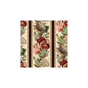 Brunschwig & Fils La Portugaise Cot/Lin Prt Brown Stripe Fabric
