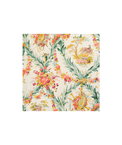 Brunschwig & Fils Fontainebleau Glazed Chintz Red Green and Gold/Cream Fabric