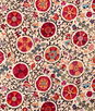 Brunschwig & Fils Dzhambul Cotton And Linen Print Raspberry Orange Fabric